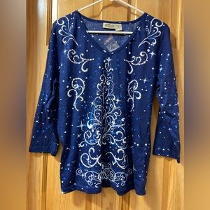 Collections Etc Cotton, long sleeve shirt